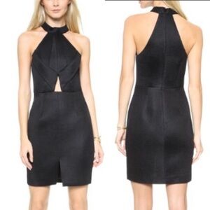 Finders Keepers high neck cut out cocktail dress